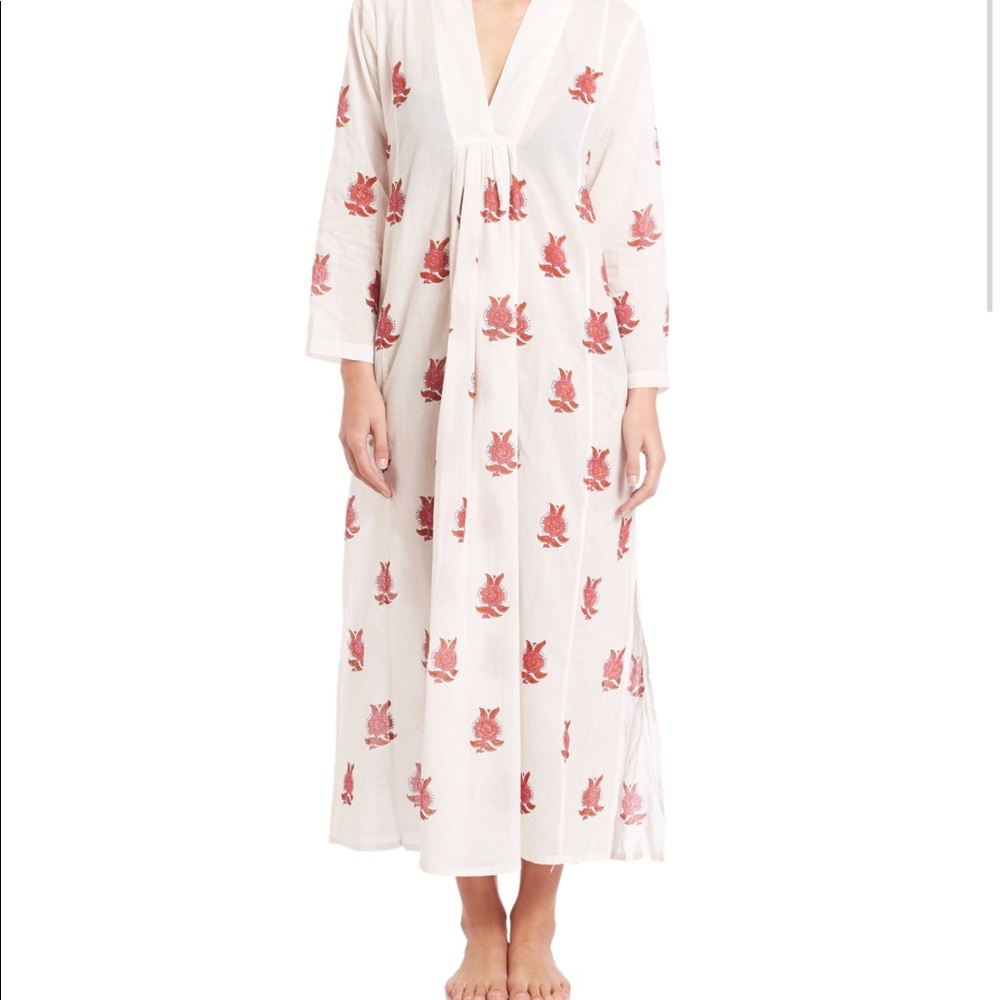 White Indian Block Print Dress